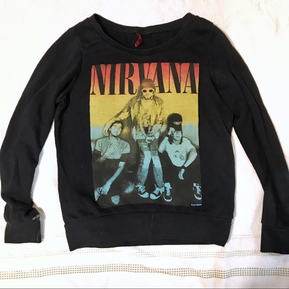H&M Sweaters - H&M Divided NIRVANA band black graphic sweatshirt